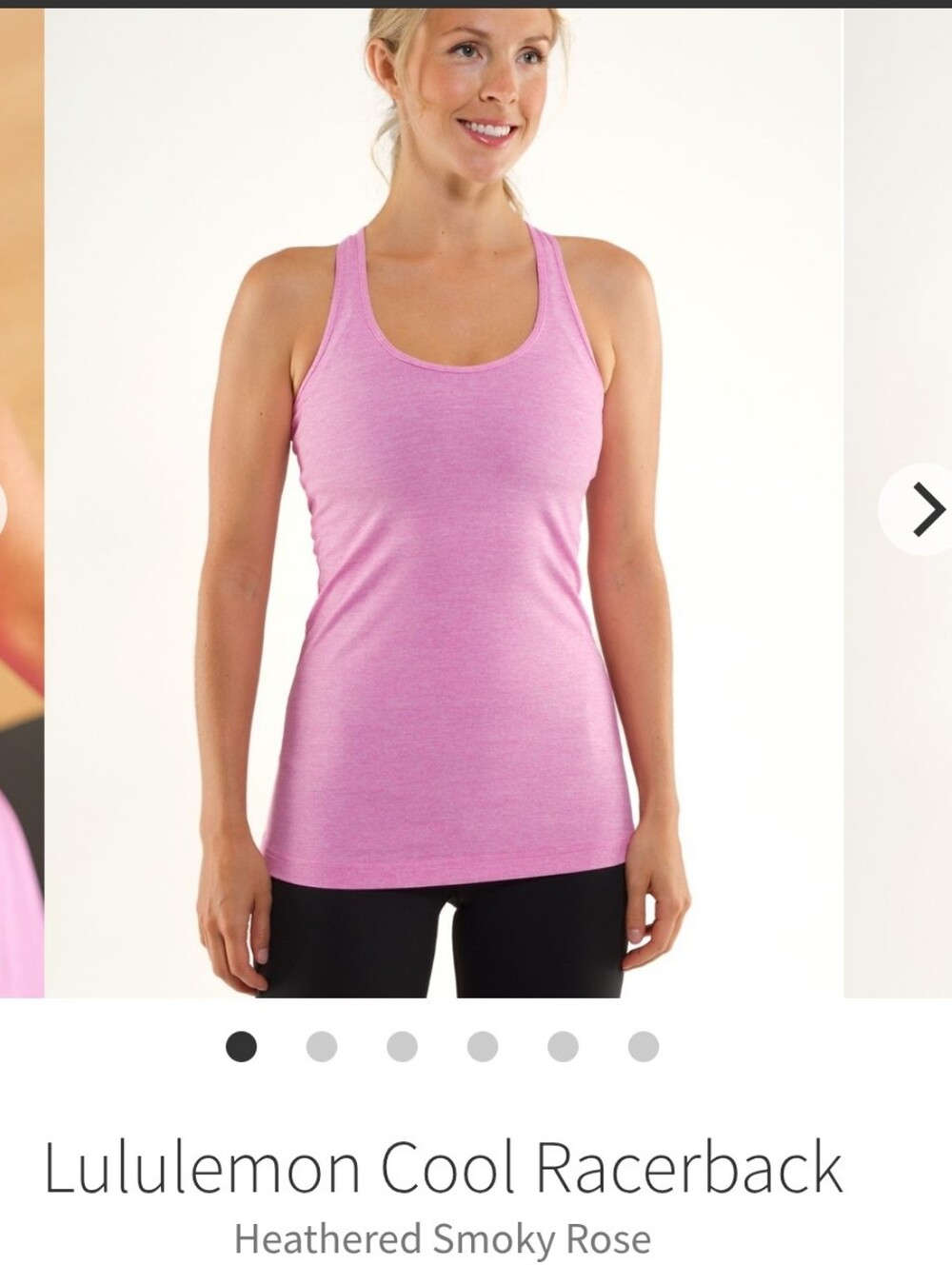 Lululemon Cool Racerback Sz 10 Smoky Rose
